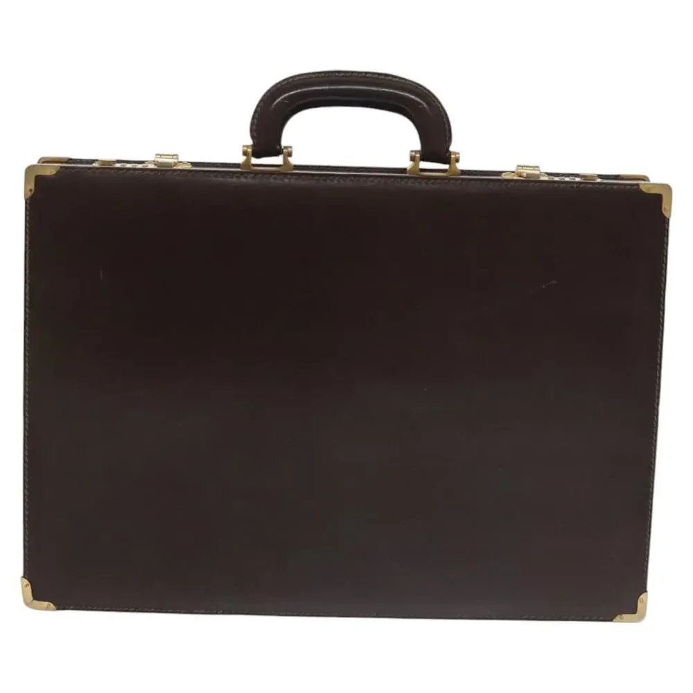 LOEWE Anagram Trunk Leather Brown